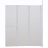ZNTS Shower Bath Screen Wall L Shape 70 x 120 x 137 cm 4 Panels Foldable 140787