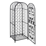 ZNTS Wine Rack for 45 Bottles Metal 240939