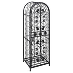 ZNTS Wine Rack for 45 Bottles Metal 240939