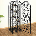 ZNTS Wine Rack for 45 Bottles Metal 240939