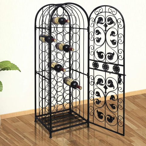 ZNTS Wine Rack for 45 Bottles Metal 240939