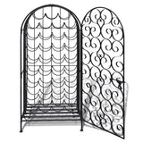 ZNTS Wine Rack for 35 Bottles Metal 240943