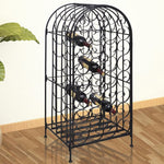 ZNTS Wine Rack for 35 Bottles Metal 240943