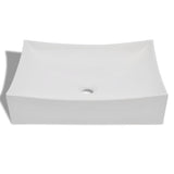 ZNTS Bathroom Ceramic Porcelain Sink Art Basin White High Gloss 140700