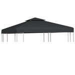 ZNTS Gazebo Cover Canopy Replacement 310 g / m² Dark Grey 3 x 3 m 40878