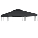 ZNTS Gazebo Cover Canopy Replacement 310 g / m² Dark Grey 3 x 3 m 40878