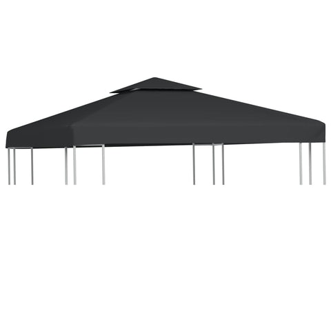 ZNTS Gazebo Cover Canopy Replacement 310 g / m² Dark Grey 3 x 3 m 40878