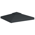 ZNTS Gazebo Cover Canopy Replacement 310 g / m² Dark Grey 3 x 3 m 40878