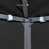 ZNTS Gazebo Cover Canopy Replacement 310 g / m² Dark Grey 3 x 3 m 40878