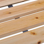 ZNTS Garden Bench 120 cm Wood and Iron 41014