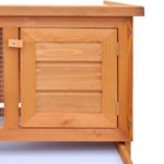 ZNTS Outdoor Rabbit Hutch Small Animal House Pet Cage 1 Layer Wood 170157