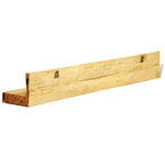 ZNTS Display Shelf 2 pcs Solid Wood Wall-Mounted 241088