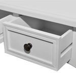 ZNTS Dressing Console Table with Three Drawers White 241143