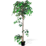 ZNTS Artificial Plant Ficus Tree with Pot 160 cm 241361