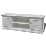 ZNTS TV Stand White Wood 241373