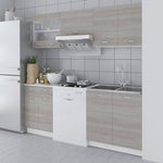 ZNTS Oak Look Kitchen Cabinet Unit 5 pcs 200 cm 241392