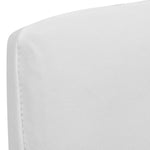 ZNTS 6 pcs White Straight Stretchable Chair Cover 130377