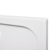 ZNTS Rectangular ABS Shower Base Tray White 70 x 100 cm 141447