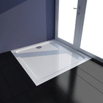 ZNTS Square ABS Shower Base Tray White 80 x 80 cm 141449