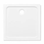 ZNTS Square ABS Shower Base Tray White 80 x 80 cm 141449