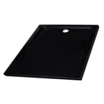 ZNTS Square ABS Shower Base Tray Black 90 x 90 cm 141461