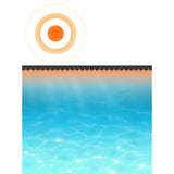 ZNTS Round Pool Cover 488 cm PE Blue 90673