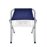 ZNTS Foldable Camping Table Set with 6 Stools Height Adjustable 180x60cm 41329
