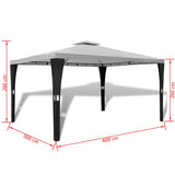 ZNTS Gazebo with Roof 3x4 m Cream White 41452