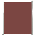 ZNTS Patio Retractable Side Awning 160 x 300 cm Brown 41547