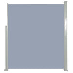 ZNTS Patio Retractable Side Awning 180 x 300 cm Grey 41548