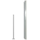 ZNTS Patio Retractable Side Awning 180 x 300 cm Grey 41548