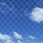 ZNTS Chain Link Fence with Posts Galvanised Steel 15x1 m Silver 141495