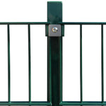 ZNTS Fence Panel with Posts 6x2 m Green 141514