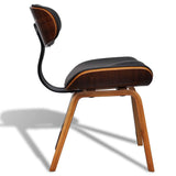 ZNTS Dining Chairs 2 pcs Bent Wood and Faux Leather 241813