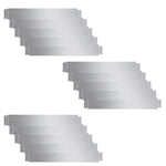 ZNTS Set of 15 Flexible Lawn Fence Galvanised Steel 100 x 14 cm 271783