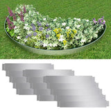 ZNTS Set of 15 Flexible Lawn Fence Galvanised Steel 100 x 14 cm 271783