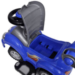 ZNTS Blue Children's Ride-on Car with Push Bar 10073