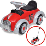 ZNTS Red Retro Children's Ride-on Car with Push bar 10078