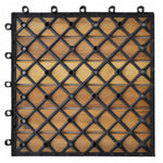 ZNTS Decking Tiles Vertical Pattern 30 x 30 cm Acacia Set of 30 271791