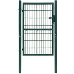 ZNTS 2D Fence Gate Green 106 x 170 cm 141749