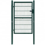 ZNTS 2D Fence Gate Green 106 x 190 cm 141750