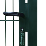 ZNTS 2D Fence Gate Green 106 x 210 cm 141751