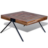 ZNTS Coffee Table with V-shaped Legs Reclaimed Teak Wood 241712