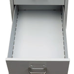 ZNTS File Cabinet with 5 Drawers Grey 68.5 cm Steel 20122