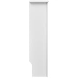 ZNTS White MDF Radiator Cover Heating Cabinet 152 cm 242190