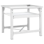 ZNTS Washing Machine Pedestal with Pull-Out Shelf White 50449