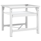 ZNTS Washing Machine Pedestal with Pull-Out Shelf White 50449