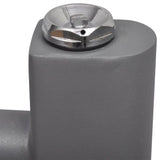 ZNTS Grey Bathroom Central Heating Towel Rail Radiator Straight 500x764mm 141889