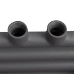ZNTS Grey Bathroom Central Heating Towel Rail Radiator Straight 500x764mm 141889