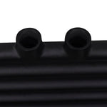 ZNTS Black Bathroom Central Heating Towel Rail Radiator Straight 600x1160mm 141908